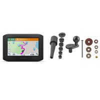 Garmin Zumo 396 LMT-S, Motorcycle GPS with RAM-B-342U Fork Stem Bundle 010-02019-00