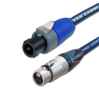 Designacable 5m Custom Length Van Damme Blue Series Speakon to Female XLR Lead Neutrik Cable
