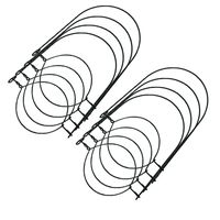 Happy Shopping Time Black Stainless Steel Wire Handles (Handle-Ease) for Mason, Ball, Canning Jars (8 Pack, Regular Mouth)