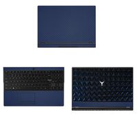 decalrus - Protective Decal for Lenovo Legion Y530 (15.6" Screen) Laptop Blue Carbon Fiber Skin case Cover wrap CFlenovoLegionY530Blue