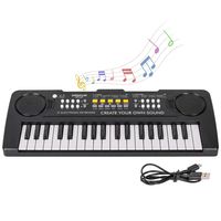 Electronic Piano Keyboard, 37 Key Music Keyboard Piano for Kids, Portable Musical Instrument Multi-function Keyboard for Kids Piano Music Teaching Toys 