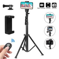 Tripod Compatible for 11 Pro Max, PEYOU 54 Inch Extendable Phone Camera Selfie Stick Tripod Stand with Wireless Remote,Selfie Stick Compatible for iPhone X/XR/Xs Max/8 plus/7 6 6s,Compatible for Gopro