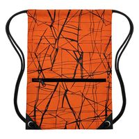 HOLYLUCK Men & Women Sport Gym Sack Drawstring Backpack Bag - (metallic orange)
