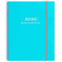 2020 Planner - Weekly & Monthly Planner with Tabs, Elastic Closure and Thick Paper, Back Pocket with 21 Notes Pages, 9" x 11"