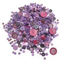 Esoca 650Pcs Purple Crafts Buttons Bulk Assorted Sizes Purple Art Buttons for Crafts, Arts, Decoration, Collections, Sewing