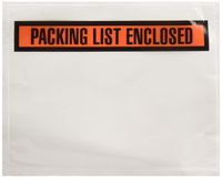 Sales4Less Packing List Envelopes 7.5" X 5.5" Pouches Invoice Enclosed Adhesive Bags Pack of 500
