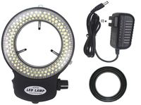 LED-144-ZK Black Adjustable 144 LED Ring Light Illuminator for Stereo Microscope (Black)