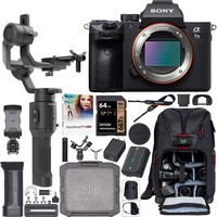 Sony a7III Full Frame Mirrorless Camera ILCE-7M3 Filmmaker's Kit with DJI Ronin-SC 3-Axis Handheld Gimbal Stabilizer Bundle + Deco Photo Backpack Case + 64GB Card + Corel Paintshop Pro Software