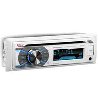 BOSS Audio Systems White NO Detachable FACE Audio MR508UABW Boss Mp3/Cd/Am/Fm/Bt Receiver