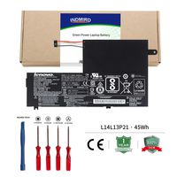 INDMIRD L14L3P21/L14M3P21 Laptop Battery OEM Compatible with Lenovo Flex 3 Flex 4 1470 1480 1570 1580 Edge 2-1580 Ideapad 300S 310S New Replacement Series L14M2P21 L14L2P21[11.1V 45Wh/4050mAh]
