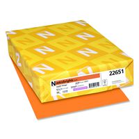 Wasusau Astrobrights Heavy Duty Paper, 24 lb, 8.5 x 11 Inches, Cosmic Orange, 500 Sheets (22661)