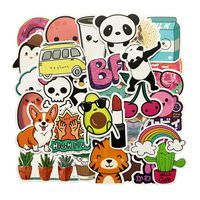 Stickers for Water Bottles[50pcs] Vinyl Sticker for Laptop Phone Computer PC Notebook Bike Helmet Car Motorcycle Bumper Luggage Helmet Skateboard Snowboard Waterproof