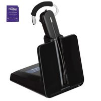 Plantronics CS540 Wireless Office Headset Bundle with Headset Advisor Wipe (Renewed)