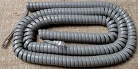 Slate (Dark Gray) 25' Ft Handset Cord for ITT Cortelco Phone 250082 255482 2500 2554 82 NDL 57MD Long Curly Coil by DIY-BizPhones