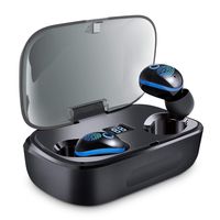True Wireless Earbuds, Whew TWS Bluetooth 5.0 Headphones in Ear Wireless Earphones, Touch Control, Auto Pairing, Intelligent LED Display, IPX5 Waterproof, 100H Playtime with 3000mAH Charging Case
