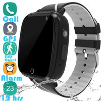 Kids Smartwatch GPS Tracker Gadget - 2019 Waterproof Children Smart Watches with 1.4" Touch Screen 12 hrs SOS Phone Call Talkie Walkie Pedometer Fitness Sports Band for Boys Girls Age 4-12 (Black)