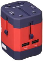 Herschel Travel Adapter, Navy/Red