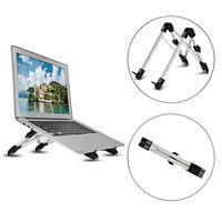 Megainvo Laptop Stand, Portable Laptop Stand Adjustable Eye-Level Ergonomic Height,Foldable Compact Aluminum Laptop Stands and Holders for MacBook, Notebook, iPad, Kindle, Book(Storage Bag Included)