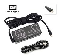 USB/Type C 45W Charger Ac Adapter for HP Chromebook X360 14-CA000 11-AE000：14-ca051wm 14-ca052wm 14-ca091wm 11-ae051wm 11-ae001tu; Spectre x360 13-v111dx 13-v011dx 13-w023dx Laptop Power Supply Cord