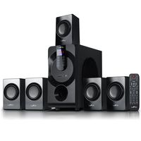 beFree Sound BFS-460 Channel Surround Sound Bluetooth Speaker System in Black
