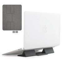 Ringke Folding Stand Portable and Foldable Laptop Stand for Desktop MacBook Notebook Computer iPad Tablet - Gray