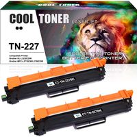 Cool Toner Compatible Toner Cartridge Replacement for Brother TN227 TN-227 for Brother MFC-L3770CDW MFC-L3750CDW MFC-L3710CW HL-L3230CDW HL-L3290CDW HL-L3210CW (Black, 2-Pack)