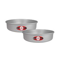Fat Daddio's Anodized Aluminum Round Cake Pans, 9 x 2 Inch, Set of 2