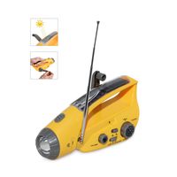 Dikley Solar Handcrank Emergency Radio Flashlight AM/FM Radio Siren and Blink Cell Phone Charger for Camping Outdoor Hiking Climbing