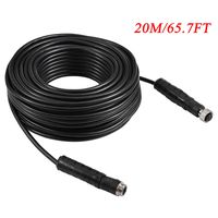 Backup Camera Cable 4PIN Video Power Aviation Extension Wire for Vehicle Car Camper Bus Van Truck Motorhome Trailer RV Reverse Rearview Parking Monitor CCTV System Waterproof Shock Proof 20m 65.7ft