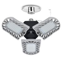 LED Garage Lights Deformable, Sailstar 60W Garage Ceiling Light, E26 6000K 6000LM Bright Light, Triple LED Adjustable Light for Basement, Attic, Shop (No Motion Detection)