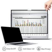 Macbook Privacy Screen Filter for 13 inch Apple MacBook Pro - Fits Macbook Pro 2016, 2017, 2018, 2019 13" Models and Macbook Air 13" - Premium Anti Glare Protector for Data Confidentiality - TAPE FREE