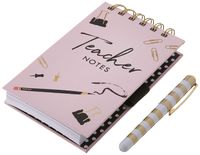 Lady Jayne Teacher Notes Top Spiral Bound Notepad with Pen (16018)