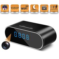 HOSUKU Hidden Spy Camera Wireless WiFi Hidden Camera 1080P Clock Hidden Cameras for Home Security Monitor Video Recorder Nanny Cam 140 Angle Night Vision Motion Detection
