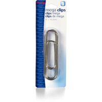 Officemate OIC Mega 4-Inch Silver Paper Clips, 5 per Pack (30918)