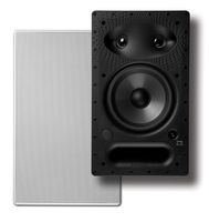 Polk 65-RT In-Wall Speaker - The Vanishing Series with Premium Sound | Power Port & Paintable Wafer-Thin Sheer Grille | Dual Band-Pass Bass Ports for Low Frequencies (Renewed)