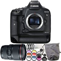 Canon EOS-1D X Mark II DSLR Camera with EF 16-35mm f/4L is USM Lens 6PC Accessory Bundle - Includes 3PC Filter Kit (UV + CPL + FLD) + More - International Version (No Warranty)