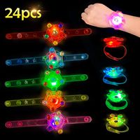 Satkago 24 Pcs Birthday Party Favors for Kids Light Up Bracelets Easter Gifts Basket Stuffers Glow in The Dark Party Supplies Toys