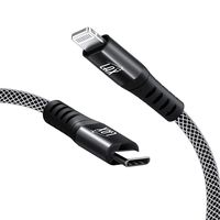 LAX USB C to Lightning Cable - [Apple MFi Certified] Fast Charging Braided Cord, Compatible with iPhone X/XS/XR/XS MAX/8/8 Plus, iPad (3 Feet, Black)
