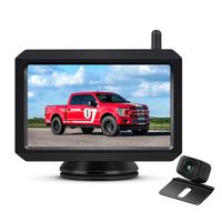 AUTO-VOX W7 Wireless Backup Camera Kit, 5 Inch Monitor with Stable Digital Signal Transmission from Rear View Camera. Suitable for Truck, Van, SUV, Camping Car