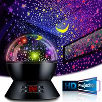 Star Projector Night Lights for Kids, Projector Nightlight with Timer, SCOPOW 360 Degree Rotation Colorful Sky Lite - Gifts for 1-14 Year Old Girl and Boy