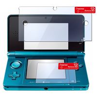 Insten 2 Pack Transparent Clear LCD Screen Protector Film Compatible With Nintendo 3DS (Set of 2 - Top and Bottom Cover)