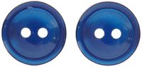 Slimline Buttons Series 1-Navy 2-Hole 9/16" 6/Card
