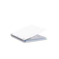 Pina Zangaro Vista 8.5x11 Portrait Screwpost Binder Snow, Includes 20 Pro-Archive Sheet Protectors (34070)