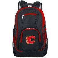 NHL Calgary Flames Colored Trim Premium Laptop Backpack