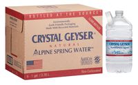 Crystal Geyser Alpine Spring Water ( 6 Count of 128 Fl Oz Bottles), 768 Fl Oz