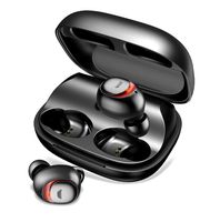 TECKEPIC True Wireless Earbuds, Bluetooth 5.0 Earbuds, in-Ear Headphones Earphones with Charging Case, Stereo Sound Built-in Microphone, Waterproof, for iPhone Android Running Sport