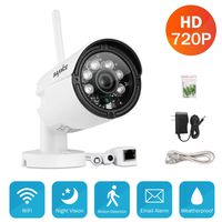 SANNCE Wireless Camera 720P Bullet Camera IP66 Weatherproof Indoor&Outdoor Camera Supports Smart Phone Remote View, 65Feet Night Vision and H.264, Onvif 2.4, Support up to 64GB TF Card(Not Include)