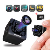 Spy Hidden Camera Nanny Cam - Mini Wireless Cop Cam Action Cameras for Indoor or Outdoor, Home Office or Car Video Recorder with 1080p HD Recording and Night Vision