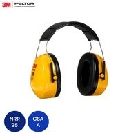 3M Peltor Optime 98 Over the Head Earmuff, Hearing Protection, Ear Protectors, NRR 26 dB, Ideal for heavy equipment operations