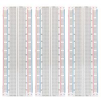 MCIGICM 3pcs Breadboard 830 Point Solderless Prototype PCB Board Kit Protoboard MB-102 for Arduino DIY Electronics kit